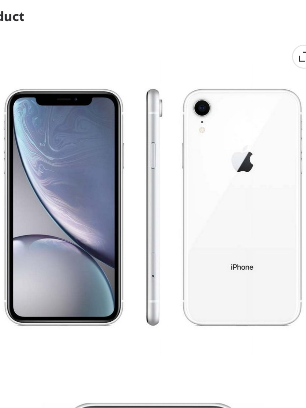 iPhone XR Unlocked - Used White